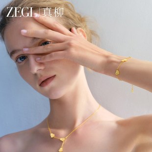 爆款 ZEGL真柳金色葫芦手链女2025年新款 轻奢小众精致高颜值手饰品