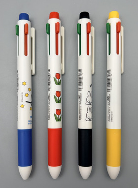 晨光米菲和你在一起按动中性笔4色0.5mm黑色红色蓝色绿色ST笔头学生笔记刷题作业考试办公模块笔FGPT8405