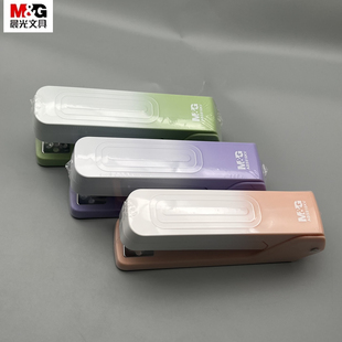 晨光12号订书机360度旋转八方位装订可钉25页学生用试卷复习资料办公资料高颜值小清新ABS916KV