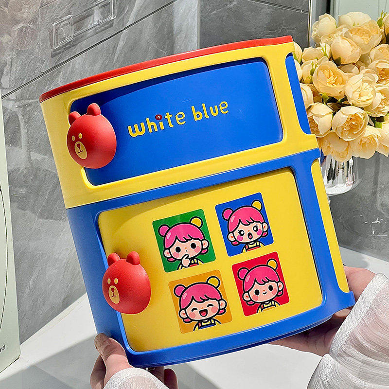 卫生间厕纸盒浴室壁挂式纸巾盒防水收纳盒卫生纸多巴胺创意置物架