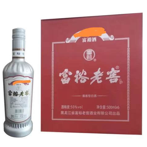 富裕老窖白酒银瓶酱香型50度