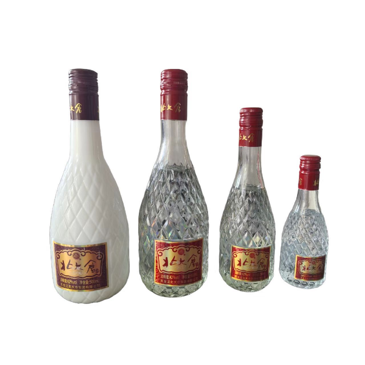 北大仓白酒 满口香裸瓶系列 浓香风格42度 黑龙江粮食酿造固态法