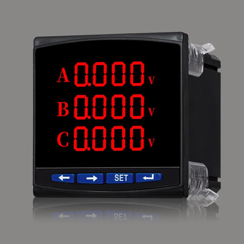 三相数显电流表液晶电压表可加485通讯开关量模拟量输出高精度