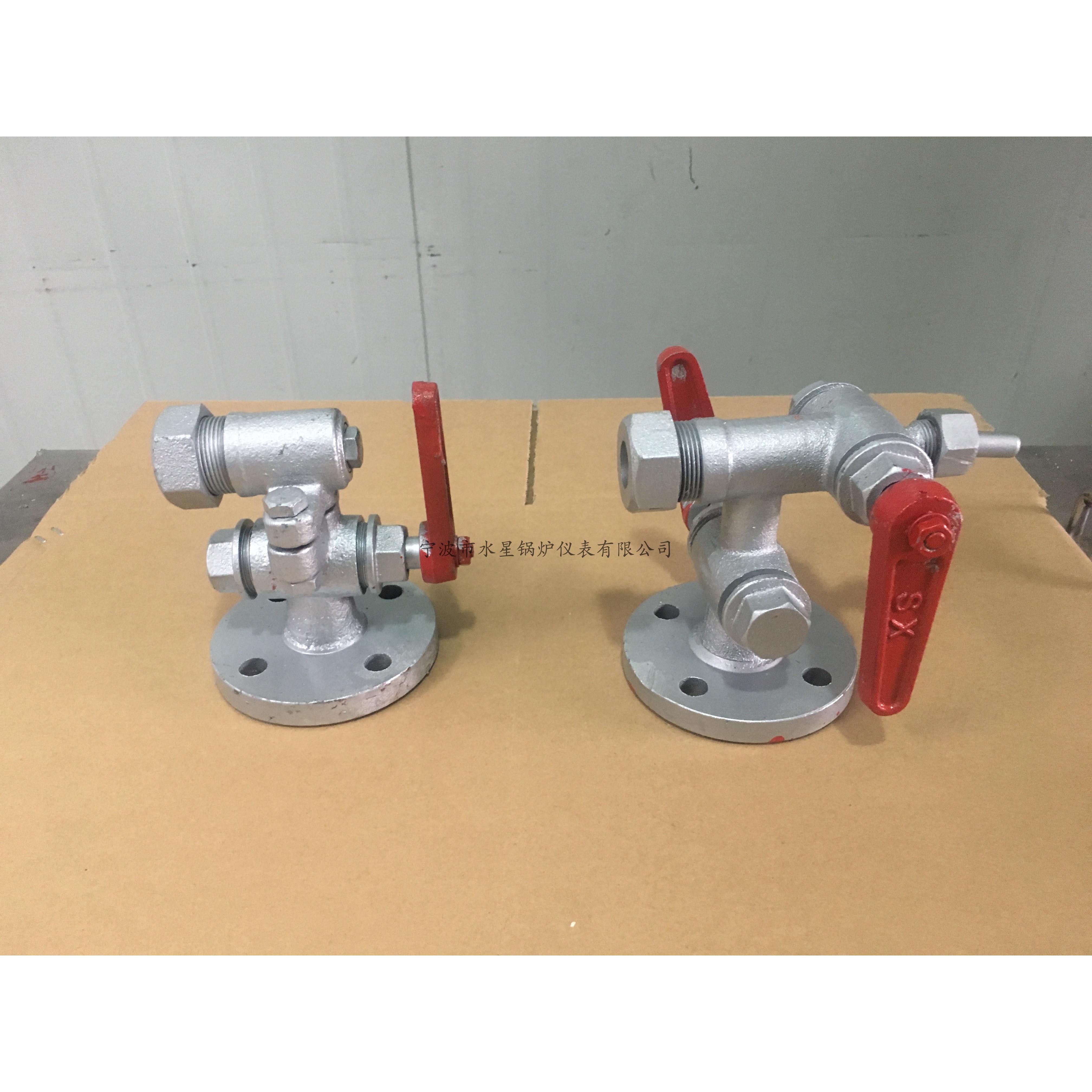 宁波慈溪水星牌锅炉水位计旋塞阀门2.5平板双色水位计考克DN25