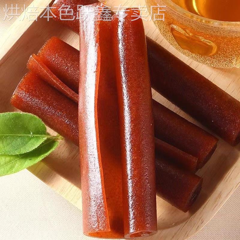 果丹皮500g老式山楂卷蜜饯小包装山楂软片条糕球儿童果脯怀旧零食