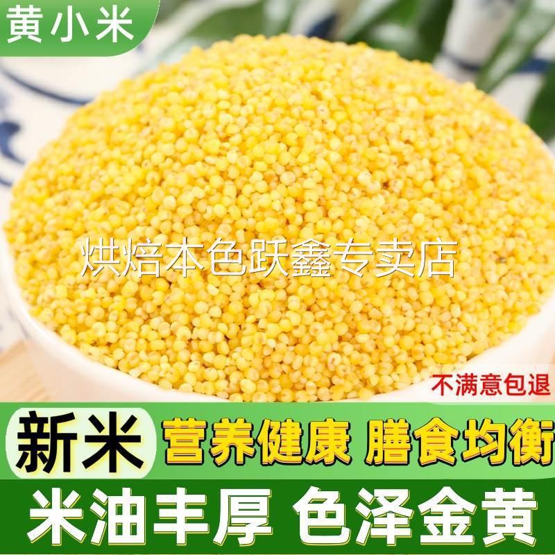 黄小米5斤 新米小黄米 月子粥农家油脂小米粥糯粟米杂粮小米杂粮
