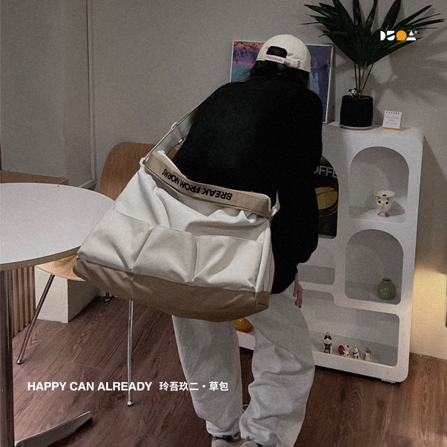 官方正品·玲吾玖二健身包卡其白