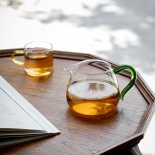 加厚耐热玻璃公道杯分茶器茶海功夫茶具配件轻奢高端耐高温茶公杯