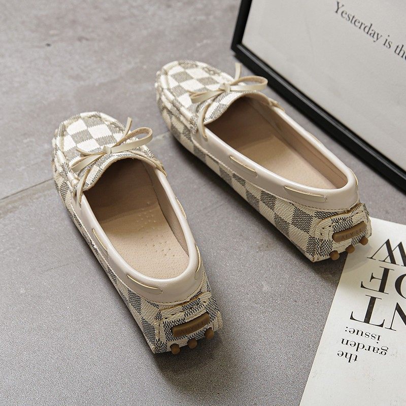 皮面豆豆鞋女春秋2021新款瓢鞋百搭软底孕妇浅口休V闲四季平底单,女鞋,乐福鞋（豆豆鞋）,淘宝优惠券,粉丝福利购,淘宝优惠卷