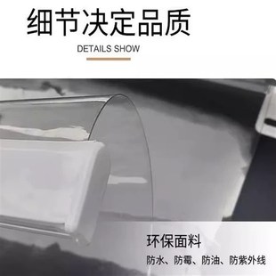 免打孔透明pvc卷帘挡风防雨防尘阳台室内空调隔断帘拉Z珠升降卷帘