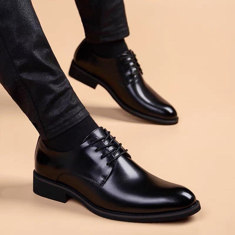 2024新款皮鞋男款商务正装软底休闲英伦风结婚新郎V鞋透气夏季增,流行男鞋,正装皮鞋,淘宝优惠券,粉丝福利购,淘宝优惠卷