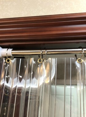 免打孔门帘塑料透明povc隔热隔断帘防尘防油烟空调门帘可推拉移动