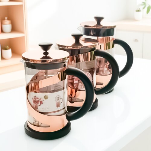 耐热玻璃冲茶器大容量法压壶