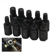 六角螺丝螺栓取出器10支装 多花键螺旋滑牙断丝破损螺栓拆除工具