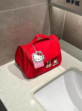 KT猫控真的很难不喜欢！新款KT猫大容量化妆包旅行手提包收纳包