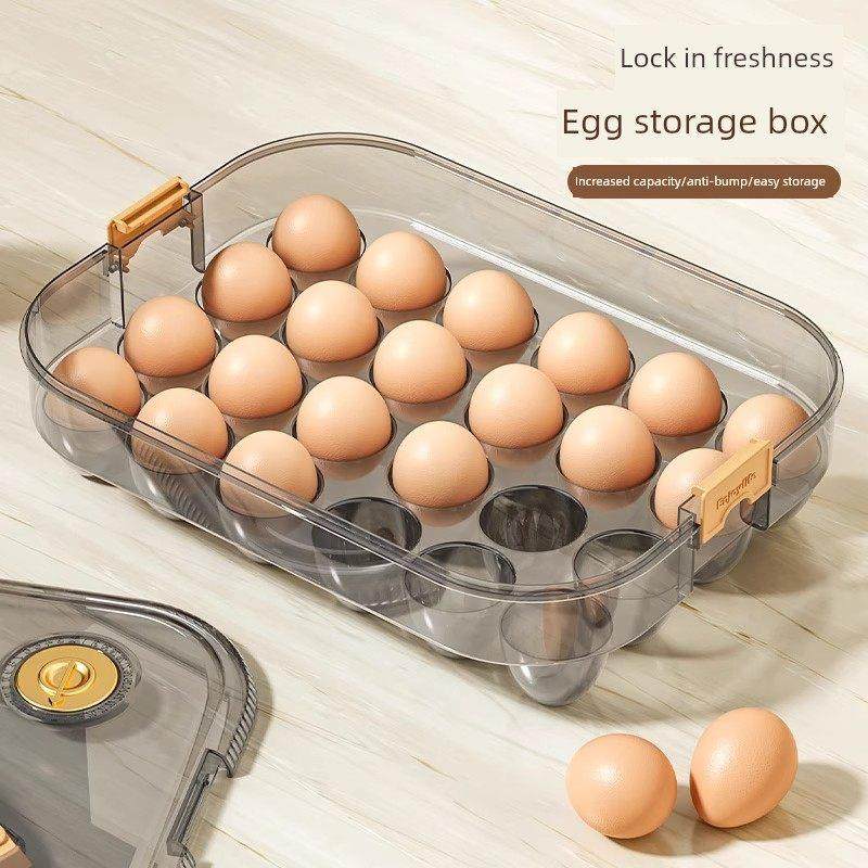 冰箱储蛋盒冰箱专用包盖密封定时蛋盘户外新组织盒,收纳整理,食物收纳盒,淘宝优惠券,粉丝福利购,淘宝优惠卷