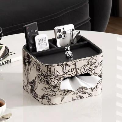 德国轻奢高档纸巾盒家用客厅多功能遥控器收纳盒桌面高级感抽纸盒