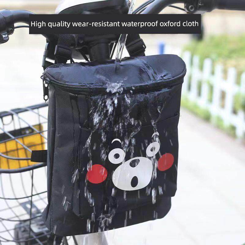 电动汽车挂袋大容量防尘蓄电池汽车自行车前挂袋雨衣充电器储物前