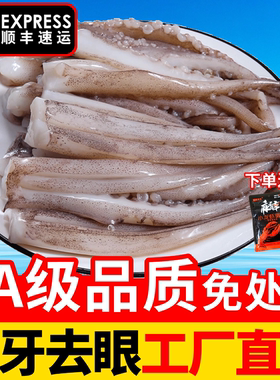 新鲜鱿鱼须鲜活冷冻二本足章鱼生鲜尤鱼铁板鱿鱼串腿海鲜商用批发