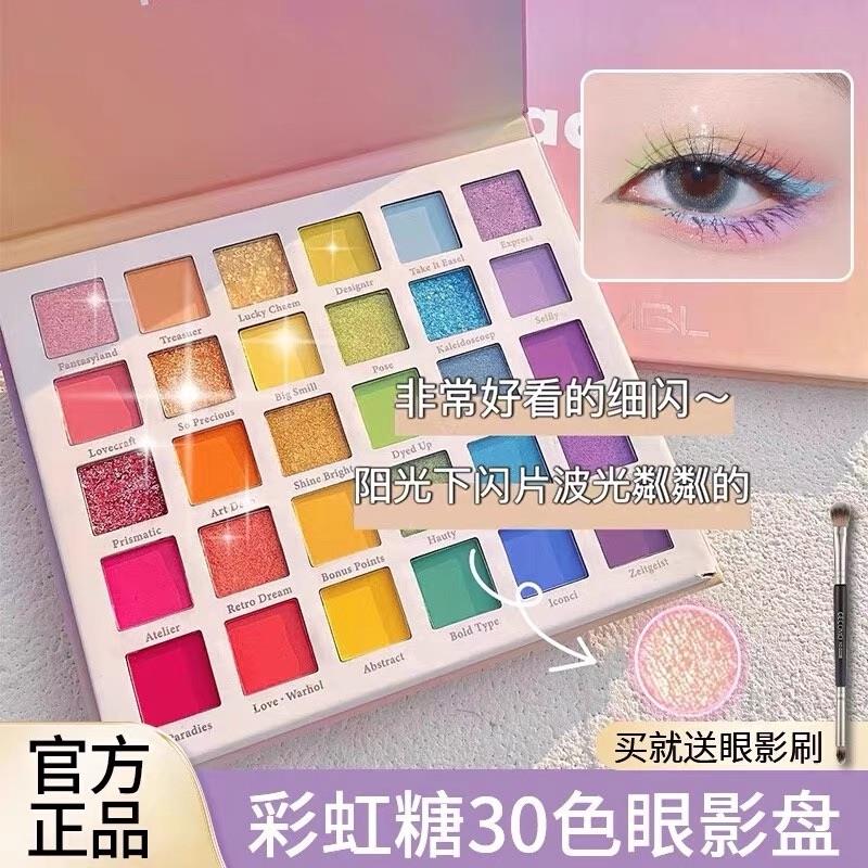 彩色眼影儿童舞台妆彩妆专用蓝色绿色紫色亮片眼影盘表演出正