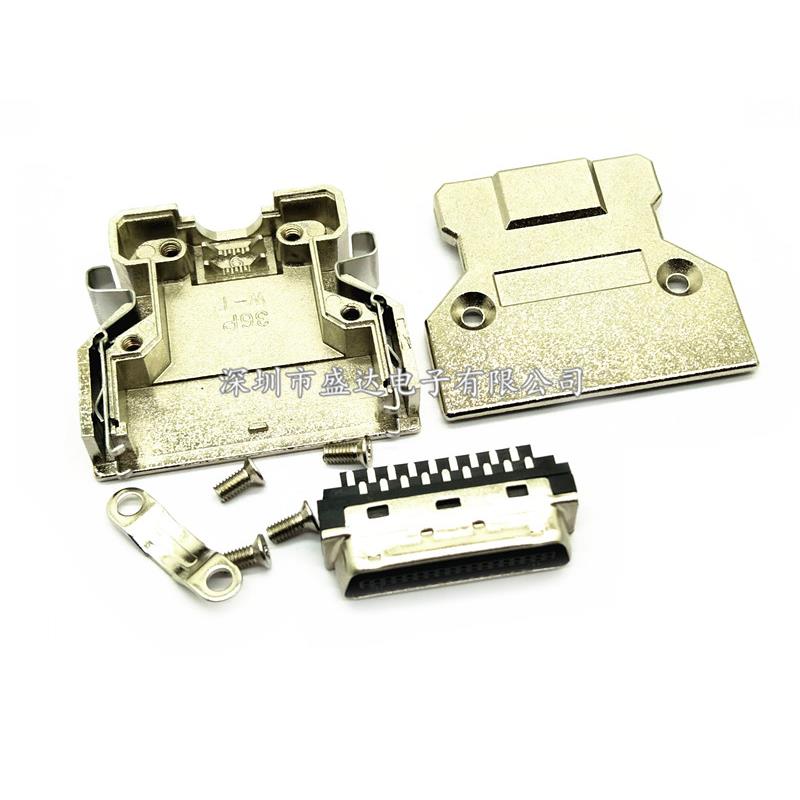 SCSI母头 接线伺服 驱动伺服连接器 14 20 26 36 50pin CN型 金属