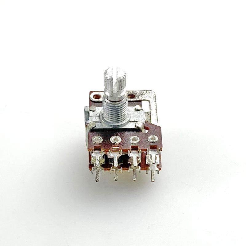 16型 8脚双联电位器A100K 带抽头等响 带步进 功放音响音量电位器