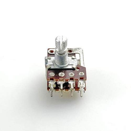 16型 8脚双联电位器A100K 带抽头等响 带步进 功放音响音量电位器