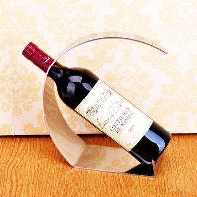 包邮月亮神不锈钢红酒架加厚葡萄酒架创意欧式吧台红酒架酒具