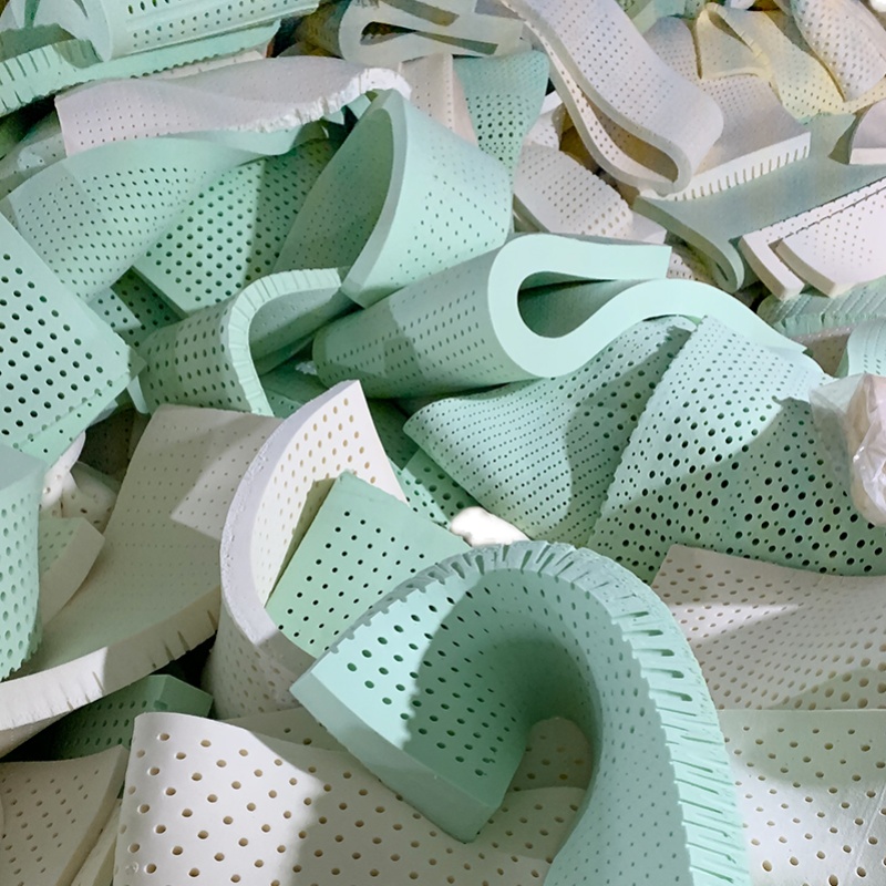 长条天然边条碎乳胶DIY乳胶抱枕定做泰国乳胶坐垫枕头天然乳胶