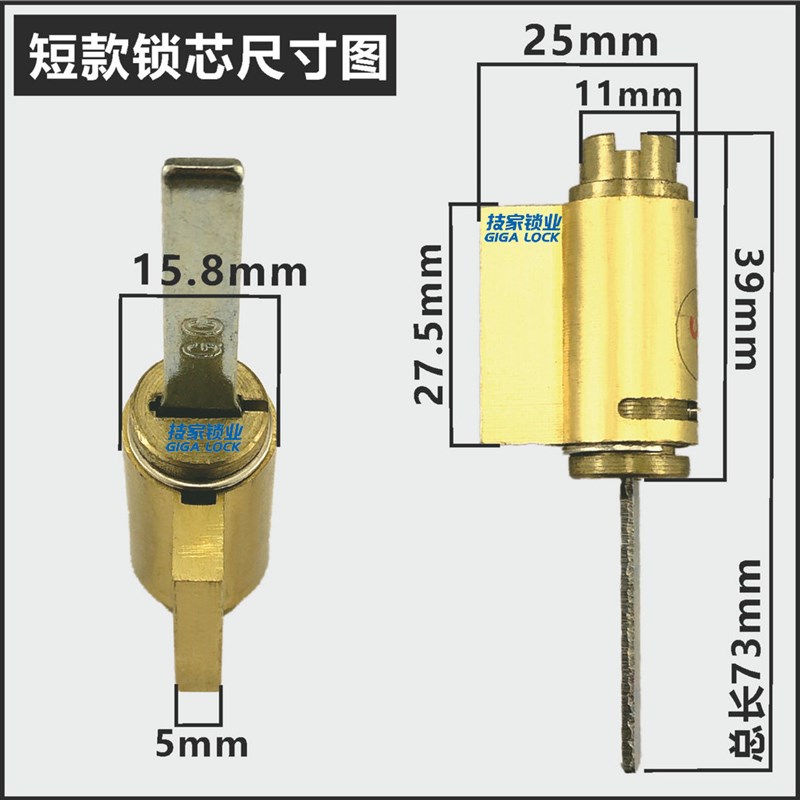 适用果加火河智能锁锁芯 防盗门蛋壳公寓酒店密码锁电子门锁锁头