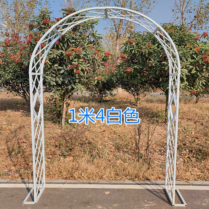 庭院爬藤花架拱门支架简易田园花架月季花架欧式网格架葡萄架包邮
