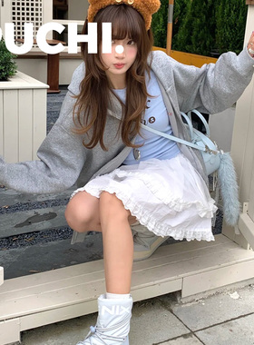 《MIU.M》秋冬毛绒大尾巴挂件豹纹纯色毛绒尾巴配饰