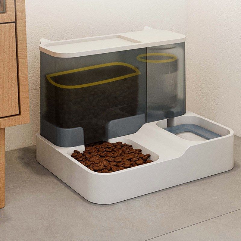 猫咪自动喂食器饮水机大容量饮水一体流动水不湿嘴V狗喝水宠物用