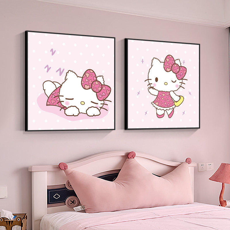 hellokitty凯蒂猫装饰画