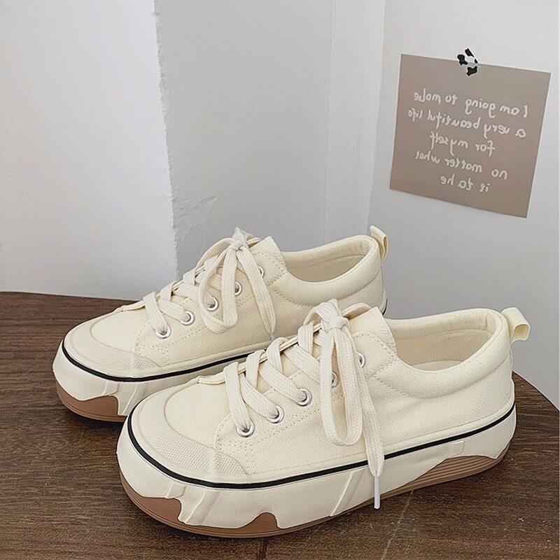 大尺码女鞋41一43帆布r鞋女小众夏季新款日系设计感鞋子不撞款小