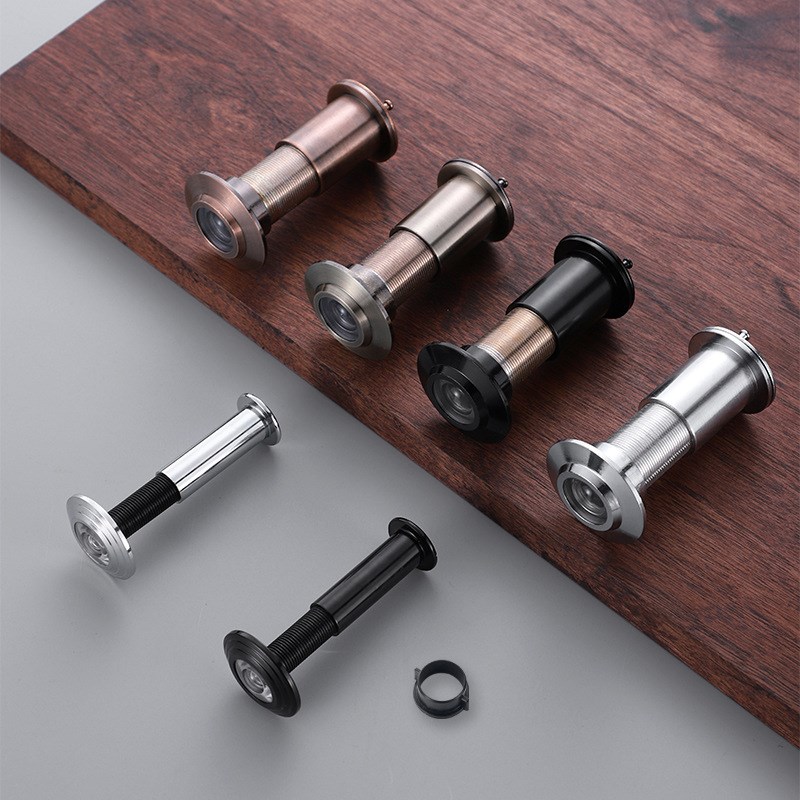 防火门猫眼门镜 管径1 2加长锌合金属高清视角入户门眼防盗羊眼