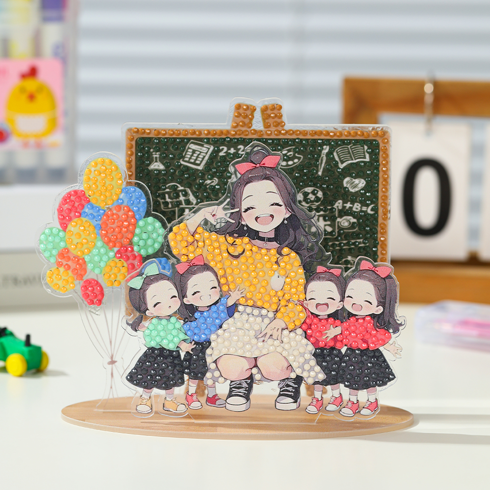 教师节手工diy年新款钻石画钻客厅砖石秀3送女老师