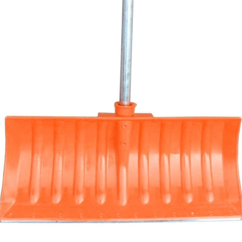 海斯迪克除雪铲大号橘色塑料锹推雪板马路洁除雪工具橘色除雪铲
