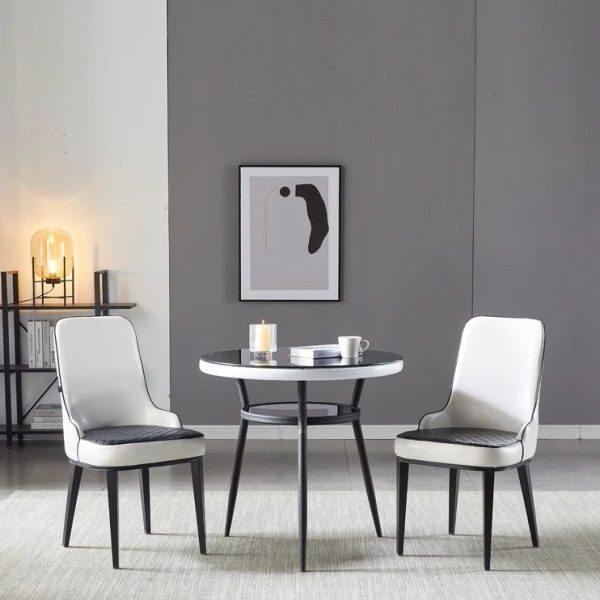 简约现代接待洽谈桌椅组合双层钢化玻璃桌子店铺休闲区喝茶圆桌椅,住宅家具,玻璃餐桌,淘宝优惠券,粉丝福利购,淘宝优惠卷