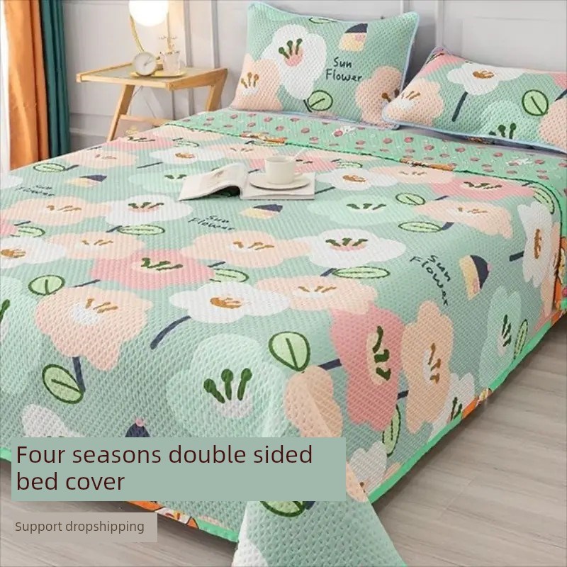 床单,三c层双面康盖床垫,四季通用,单双防滑床单