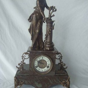 钟表铜铸机械大理石黄铜报时座钟欧式家居复古西洋坐钟古典台钟