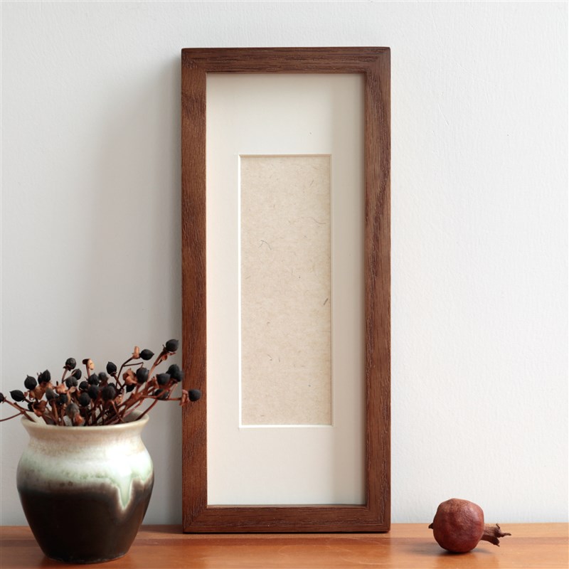 窄框空白书法相框自己写实木相框摆台摆件简约现代客厅装饰画DIY
