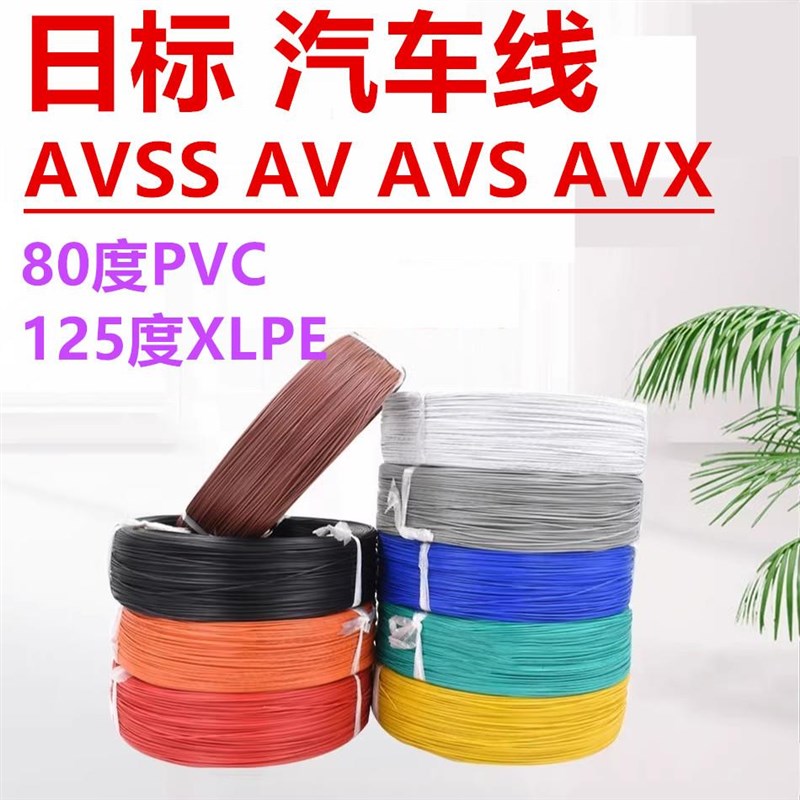 日标汽车线V电线V导线V线束VX 0.22 0. 0.85 1. 2平方