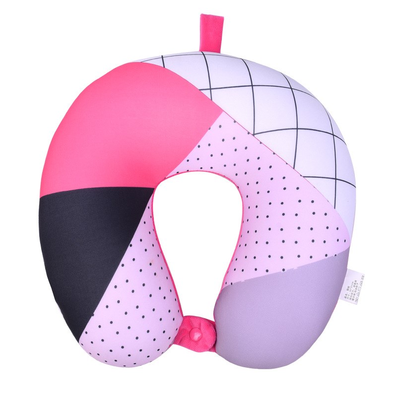 旅行U型枕午睡靠枕旅游汽车飞机护脖子微粒子便携式U形颈椎枕脖枕