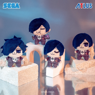 【现货】SEGA世嘉 女神异闻录３Reload主角×大川武久部毛绒挂件