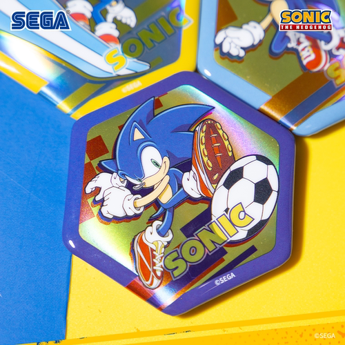 SEGA世嘉 刺猬索尼克D款马口铁徽章游戏周边谷子吧唧