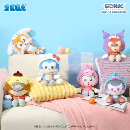 SEGA世嘉 SONIC＆FRIENDS三丽鸥角色毛绒挂件玩偶日谷【预售】