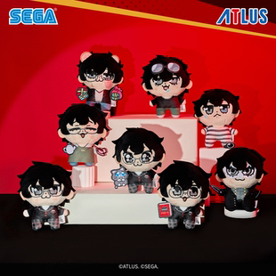 【现货】SEGA世嘉 女神异闻录5主角×大川武久部毛绒挂件日谷