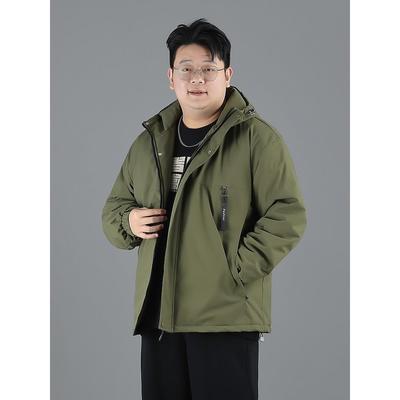 大码棉服男款冬季防风防寒加厚保暖男士加肥加大棉袄胖子男生外套