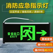 A型安全出口指示灯牌消防应急 36v标志灯led直流应急灯 AC低压24v